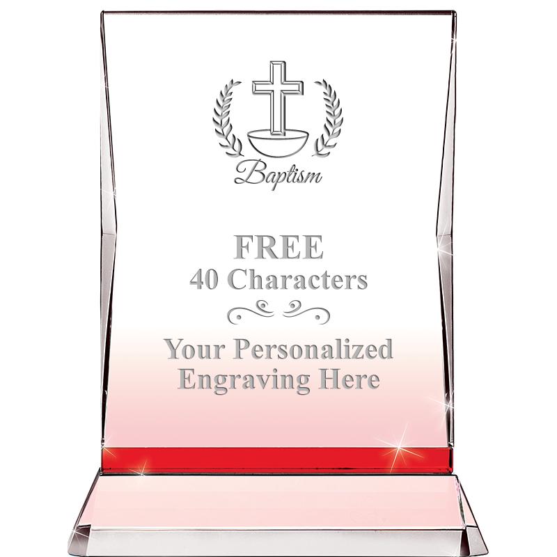 8" RUBY ILLUMINATION CRYSTAL