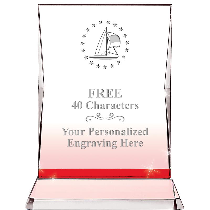 8" RUBY ILLUMINATION CRYSTAL