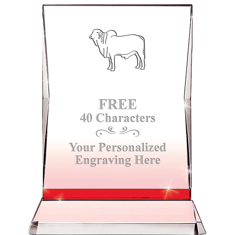 8" RUBY ILLUMINATION CRYSTAL