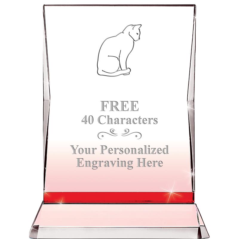 8" RUBY ILLUMINATION CRYSTAL