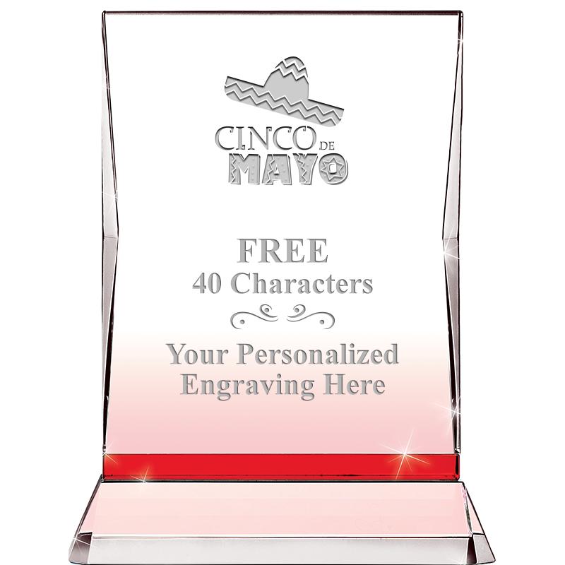 8" RUBY ILLUMINATION CRYSTAL