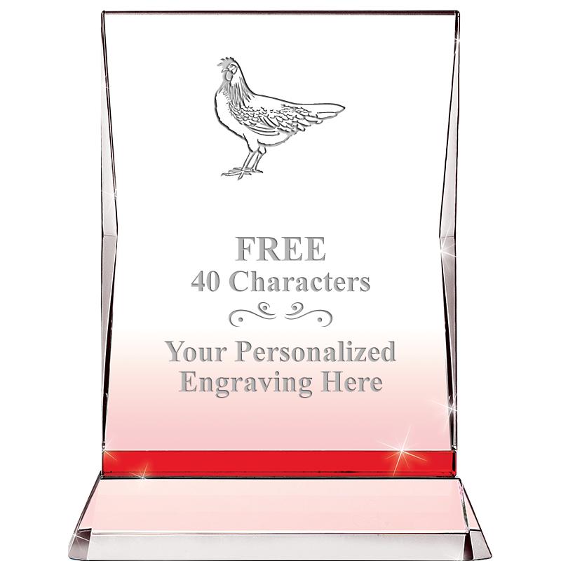 8" RUBY ILLUMINATION CRYSTAL