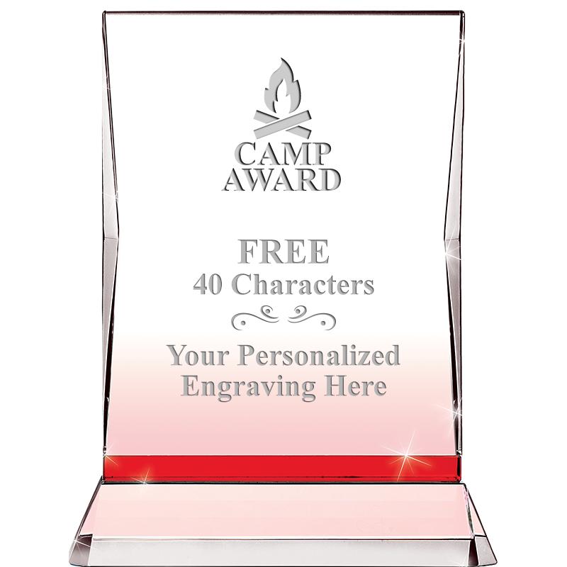 8" RUBY ILLUMINATION CRYSTAL