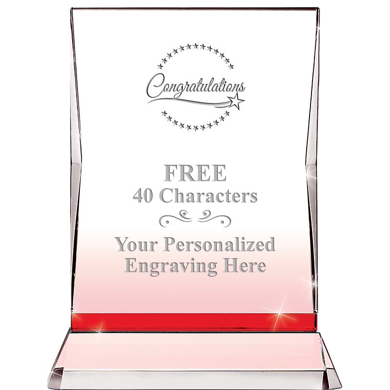 8" RUBY ILLUMINATION CRYSTAL