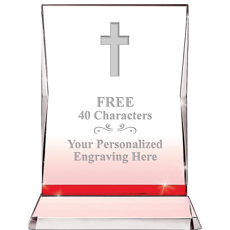 8" RUBY ILLUMINATION CRYSTAL