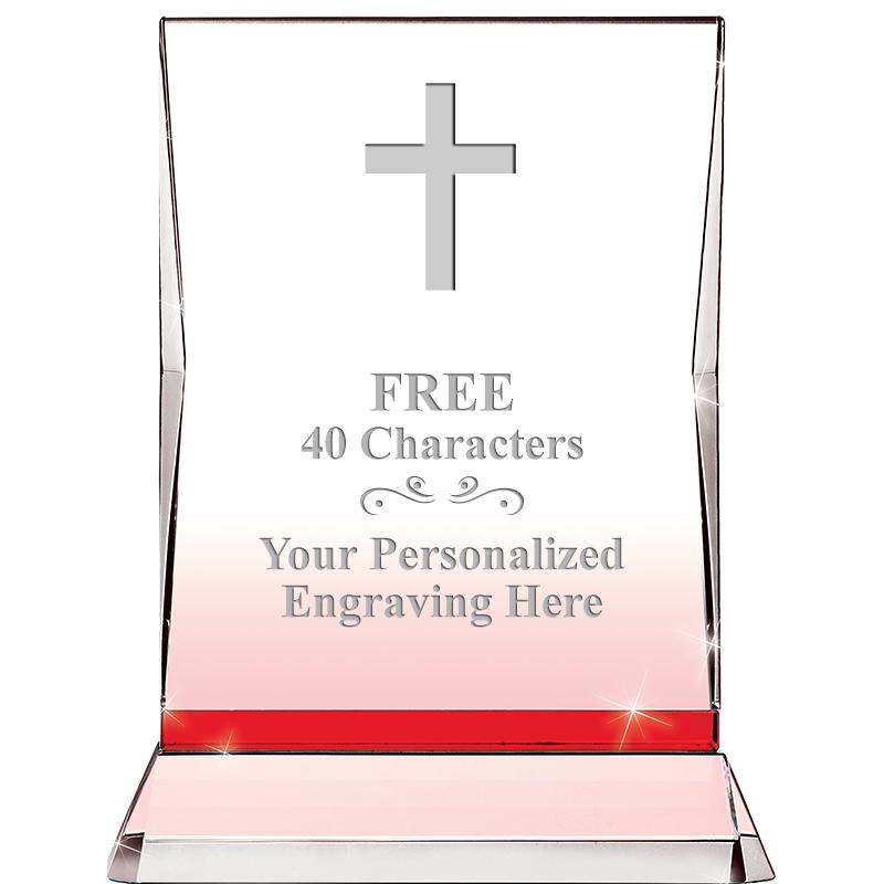 8" RUBY ILLUMINATION CRYSTAL