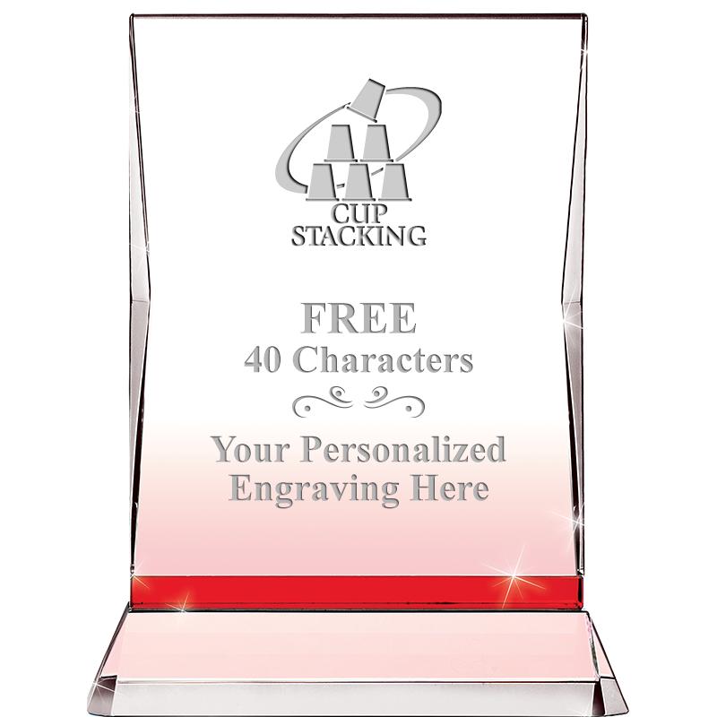 8" RUBY ILLUMINATION CRYSTAL