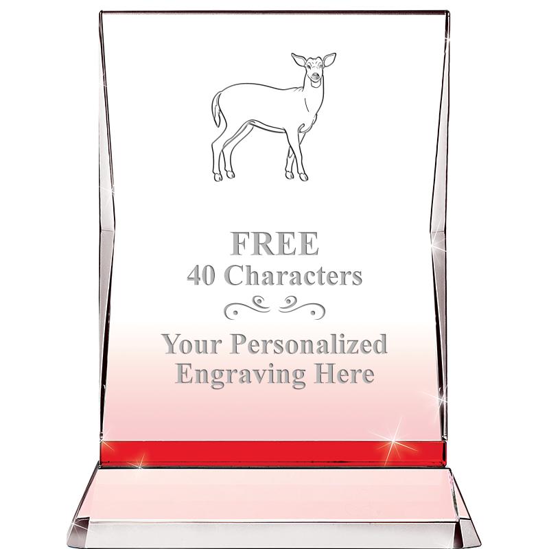 8" RUBY ILLUMINATION CRYSTAL