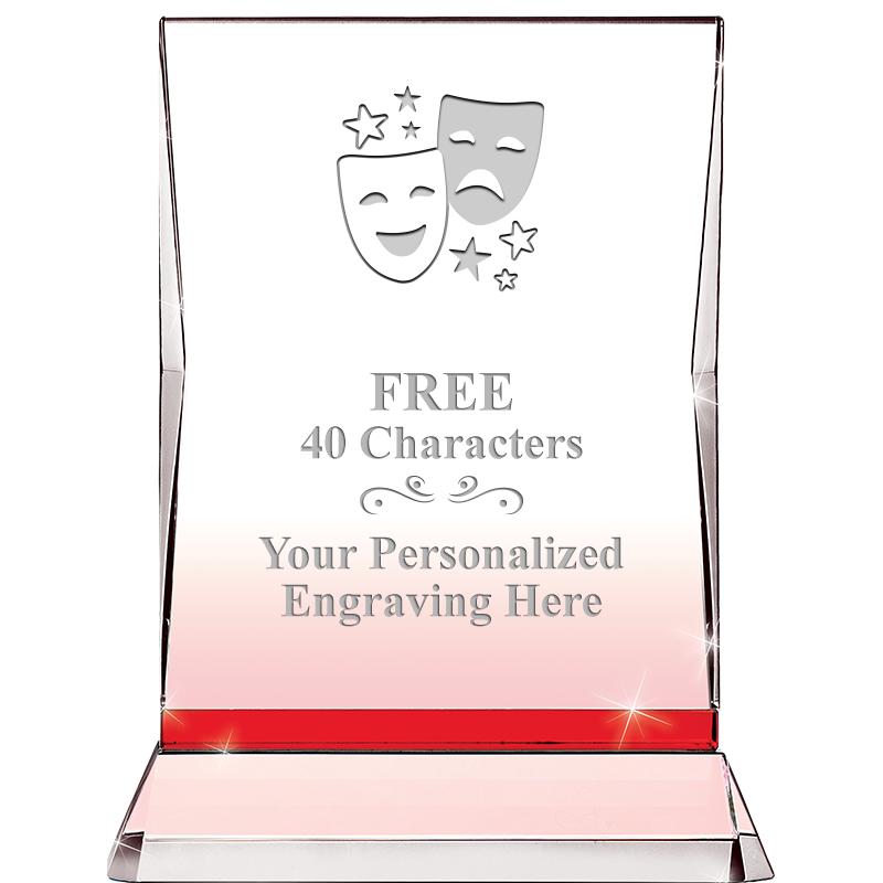 8" RUBY ILLUMINATION CRYSTAL