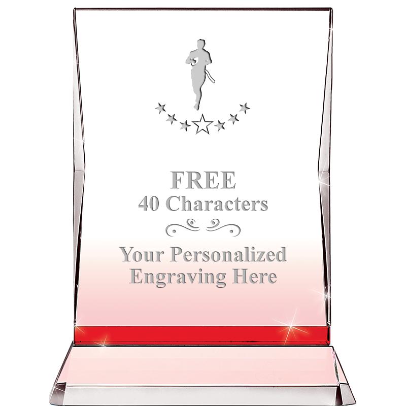 8" RUBY ILLUMINATION CRYSTAL