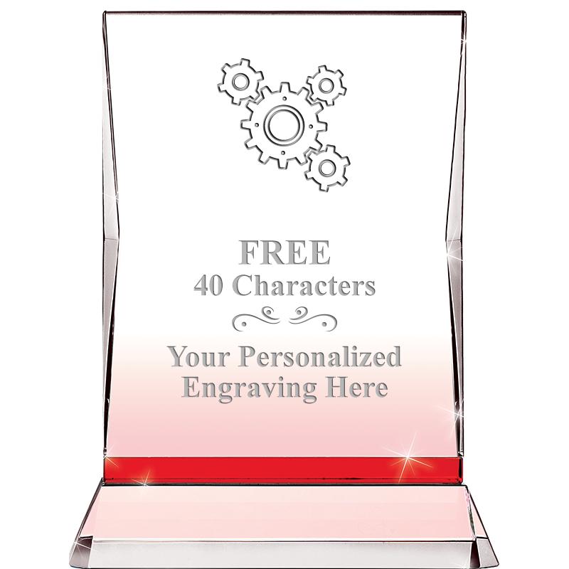 8" RUBY ILLUMINATION CRYSTAL