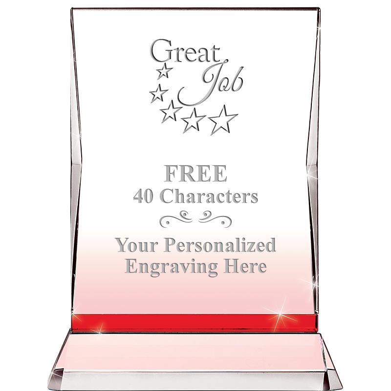 8" RUBY ILLUMINATION CRYSTAL