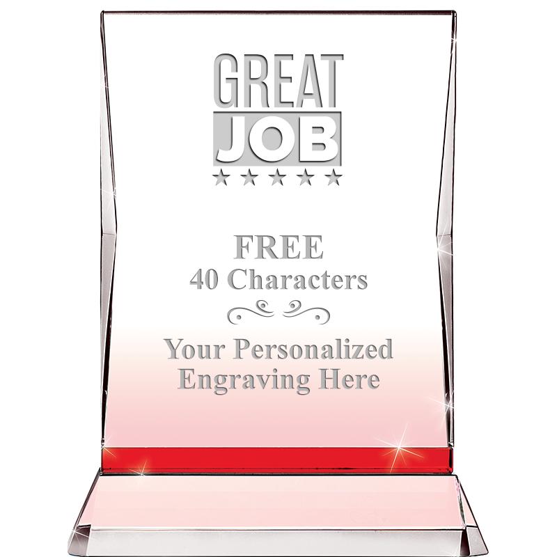 8" RUBY ILLUMINATION CRYSTAL