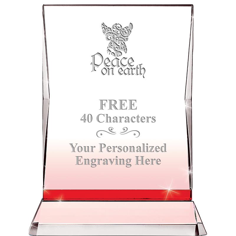 8" RUBY ILLUMINATION CRYSTAL