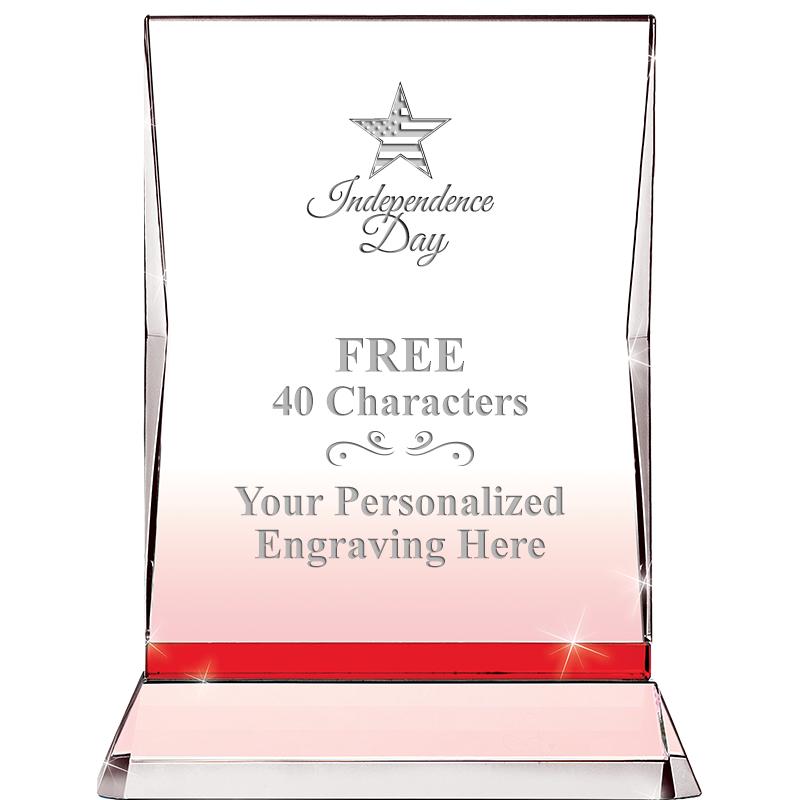 8" RUBY ILLUMINATION CRYSTAL