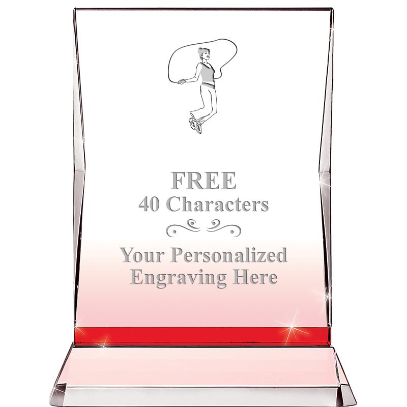 8" RUBY ILLUMINATION CRYSTAL