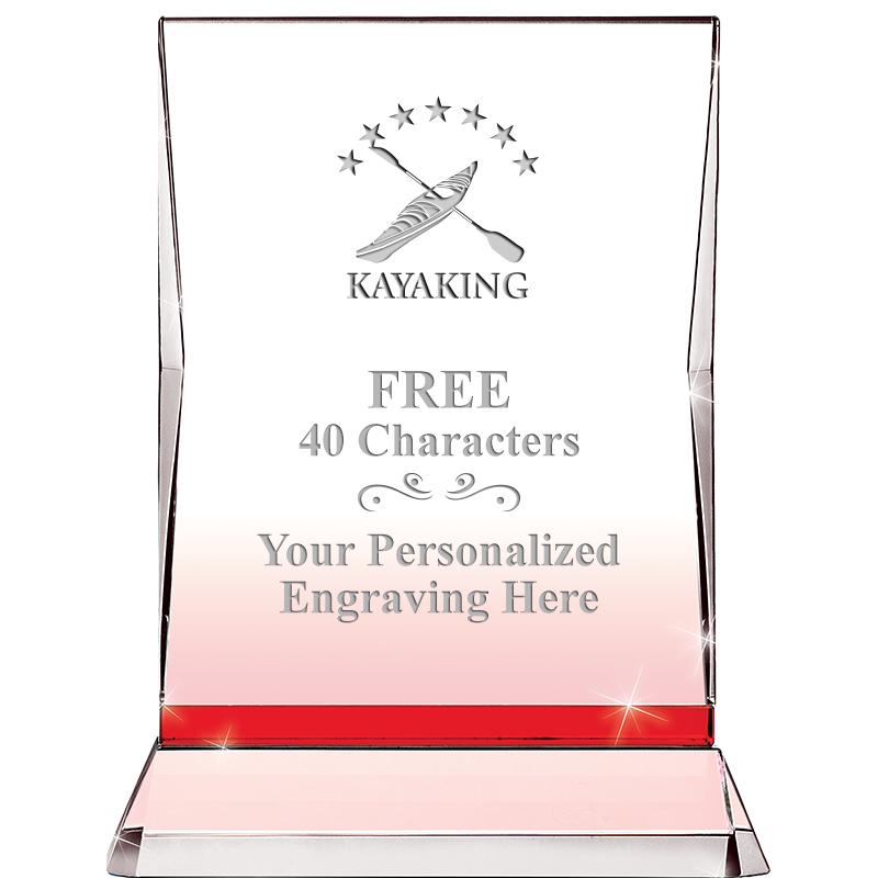 8" RUBY ILLUMINATION CRYSTAL