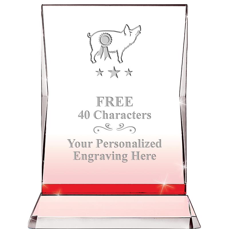 8" RUBY ILLUMINATION CRYSTAL