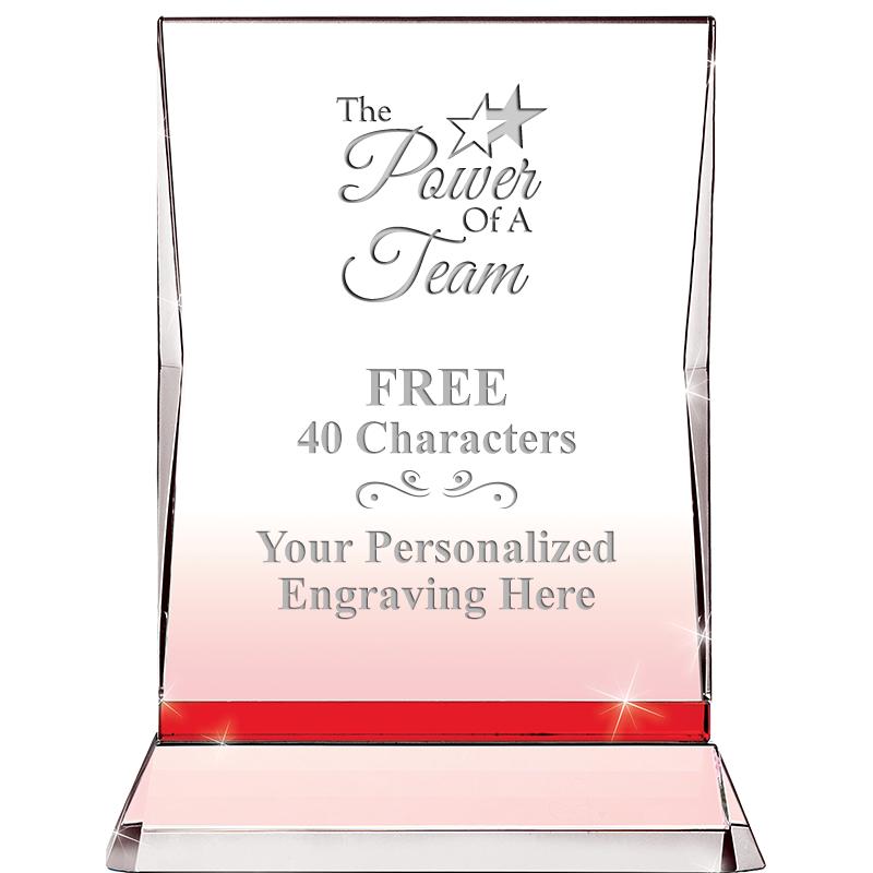 8" RUBY ILLUMINATION CRYSTAL