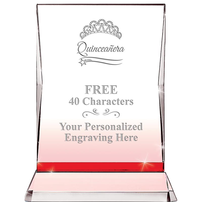 8" RUBY ILLUMINATION CRYSTAL