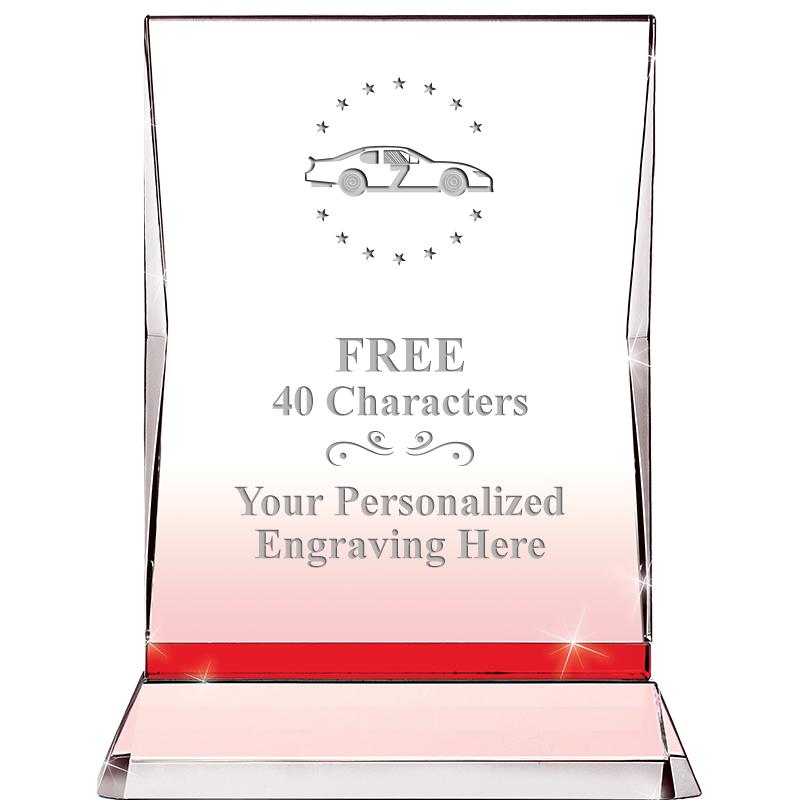 8" RUBY ILLUMINATION CRYSTAL