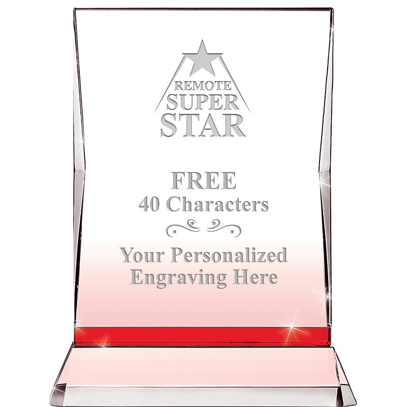 8" RUBY ILLUMINATION CRYSTAL