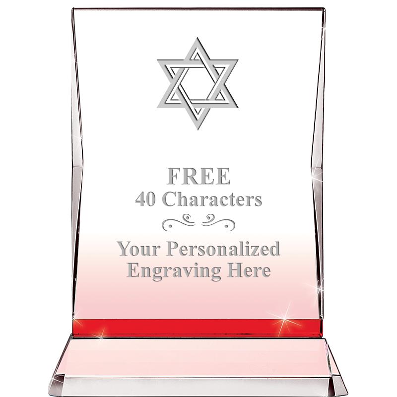 8" RUBY ILLUMINATION CRYSTAL