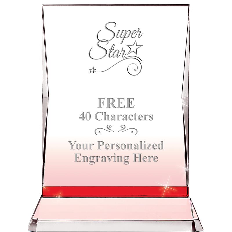 8" RUBY ILLUMINATION CRYSTAL