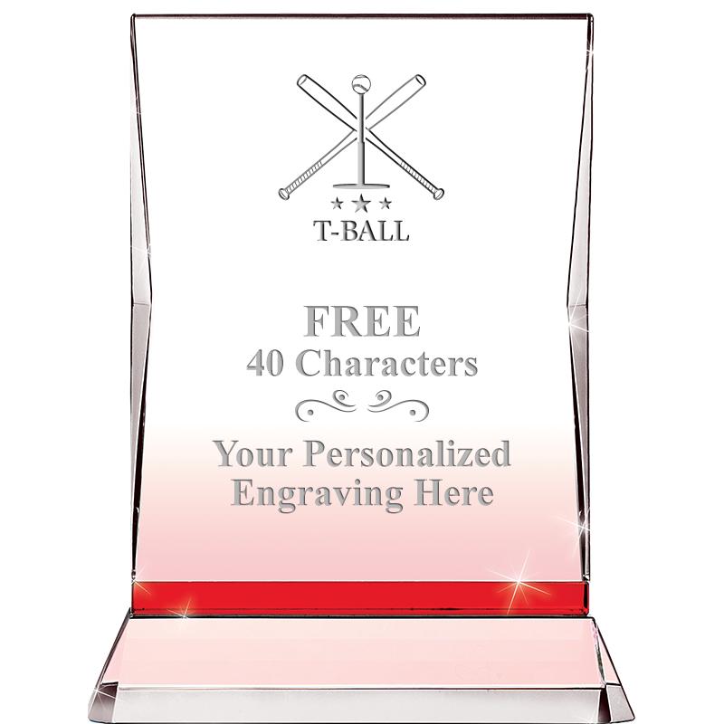 8" RUBY ILLUMINATION CRYSTAL