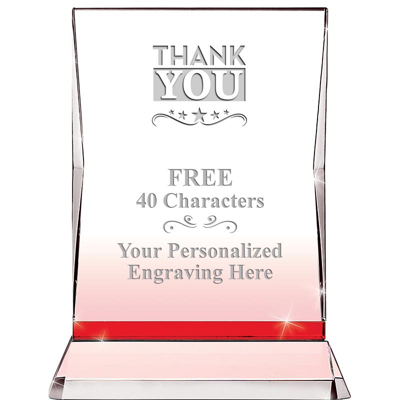 8" RUBY ILLUMINATION CRYSTAL