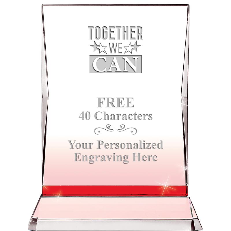 8" RUBY ILLUMINATION CRYSTAL