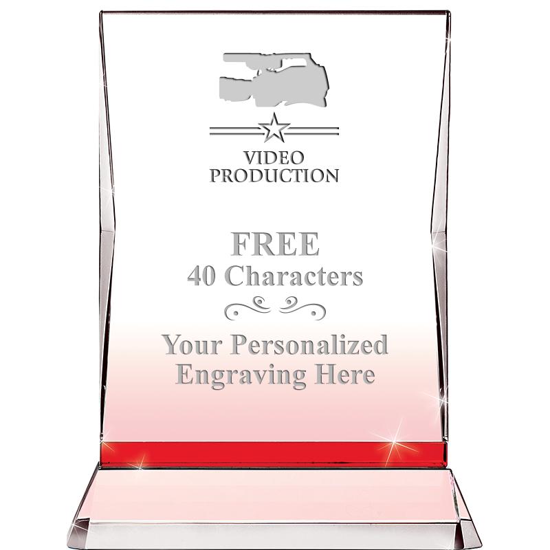 8" RUBY ILLUMINATION CRYSTAL