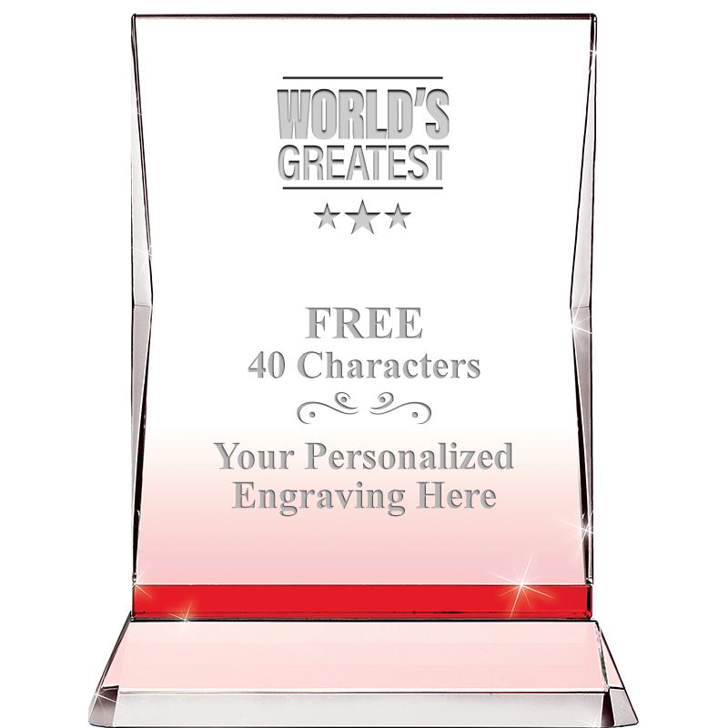 8" RUBY ILLUMINATION CRYSTAL