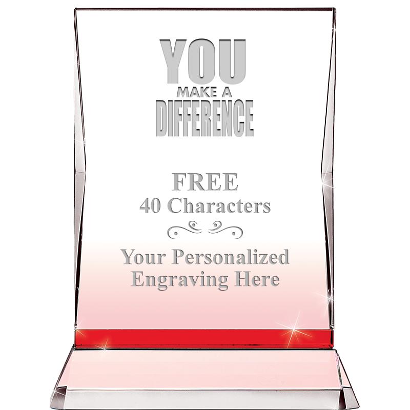 8" RUBY ILLUMINATION CRYSTAL