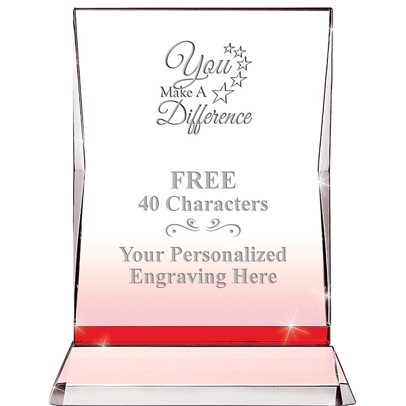 8" RUBY ILLUMINATION CRYSTAL