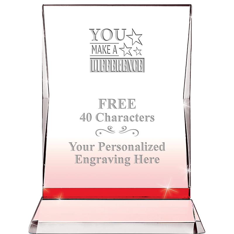 8" RUBY ILLUMINATION CRYSTAL