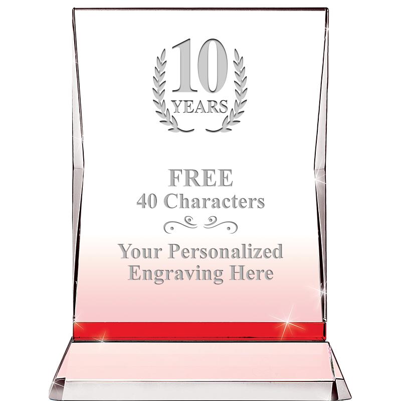 8" RUBY ILLUMINATION CRYSTAL