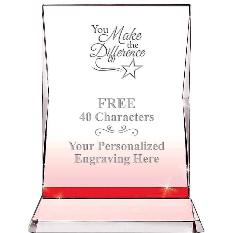 8" RUBY ILLUMINATION CRYSTAL