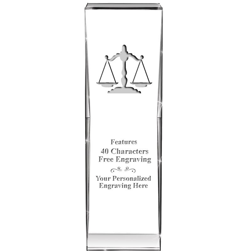 8" IMPACT CRYSTAL AWARD