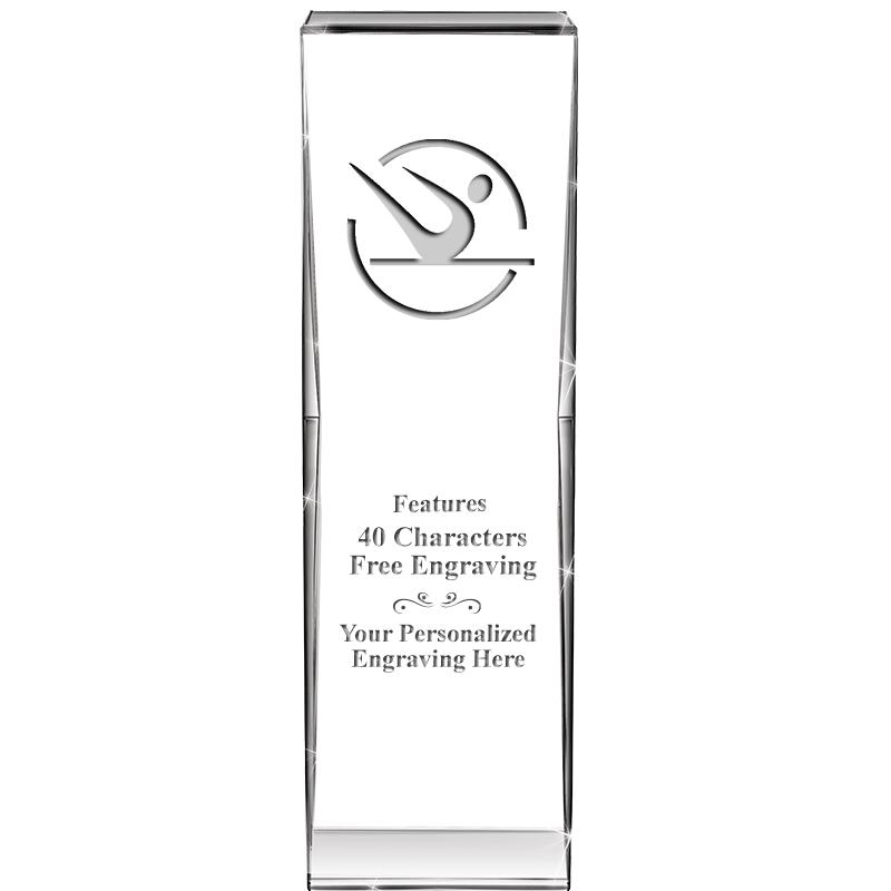 8" IMPACT CRYSTAL AWARD