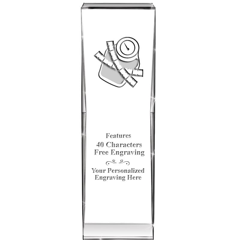 8" IMPACT CRYSTAL AWARD