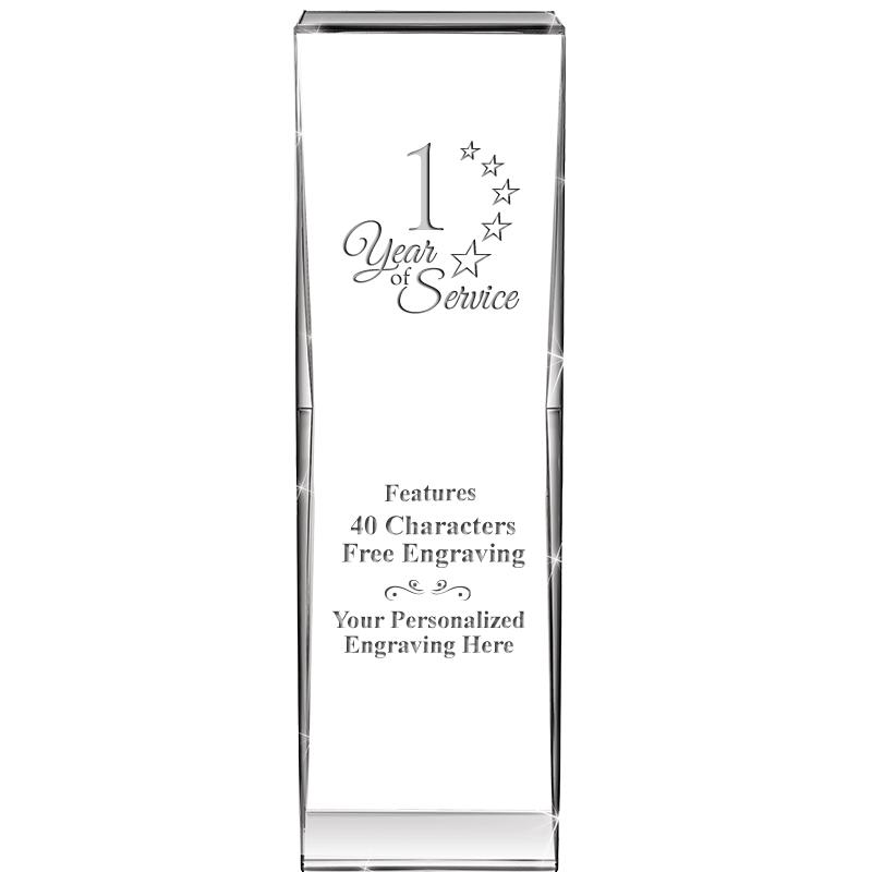 8" IMPACT CRYSTAL AWARD