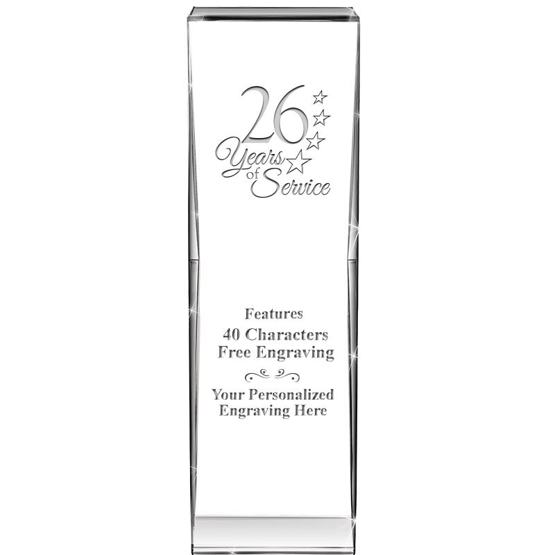 8" IMPACT CRYSTAL AWARD