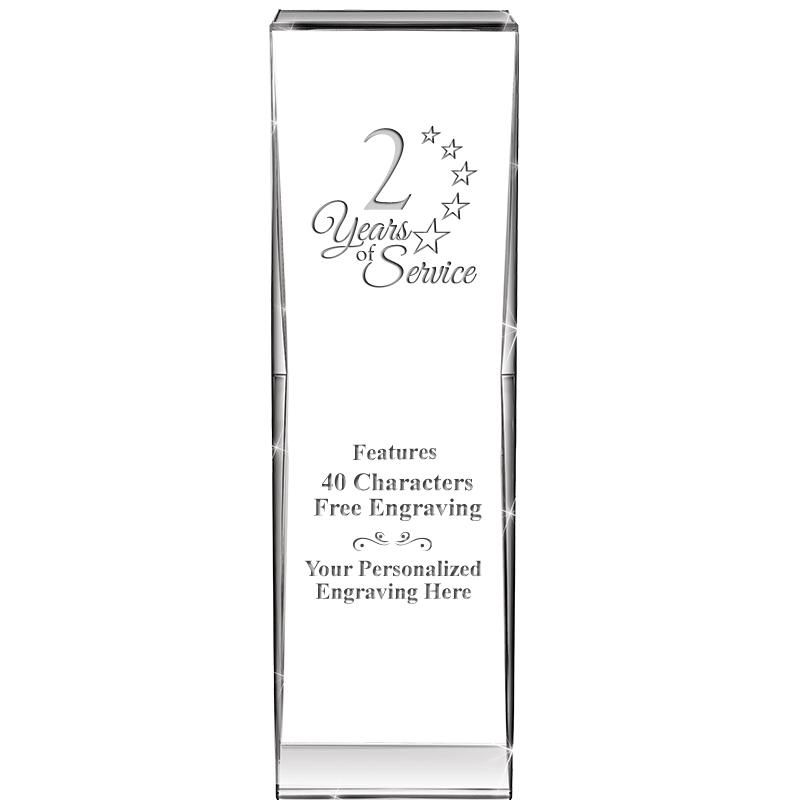 8" IMPACT CRYSTAL AWARD