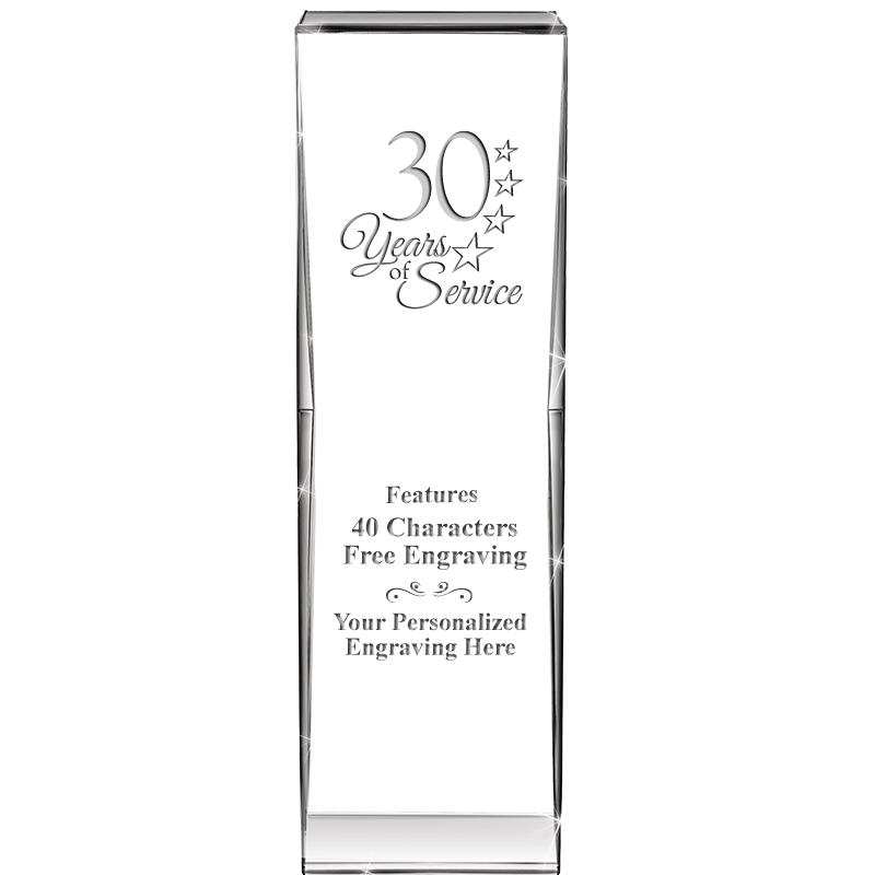 8" IMPACT CRYSTAL AWARD