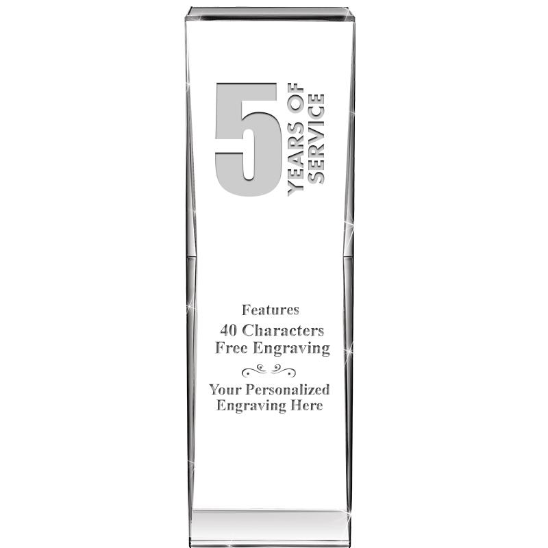 8" IMPACT CRYSTAL AWARD