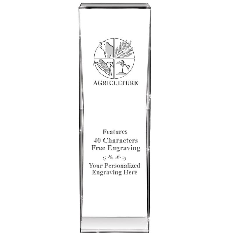 8" IMPACT CRYSTAL AWARD