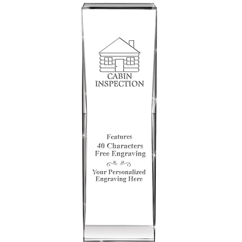 8" IMPACT CRYSTAL AWARD