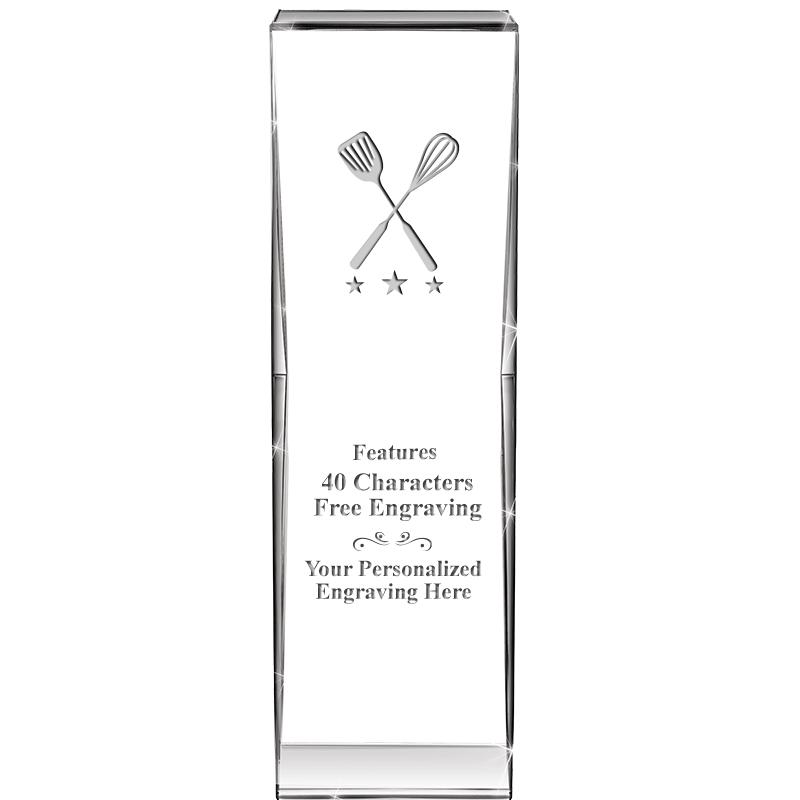 8" IMPACT CRYSTAL AWARD