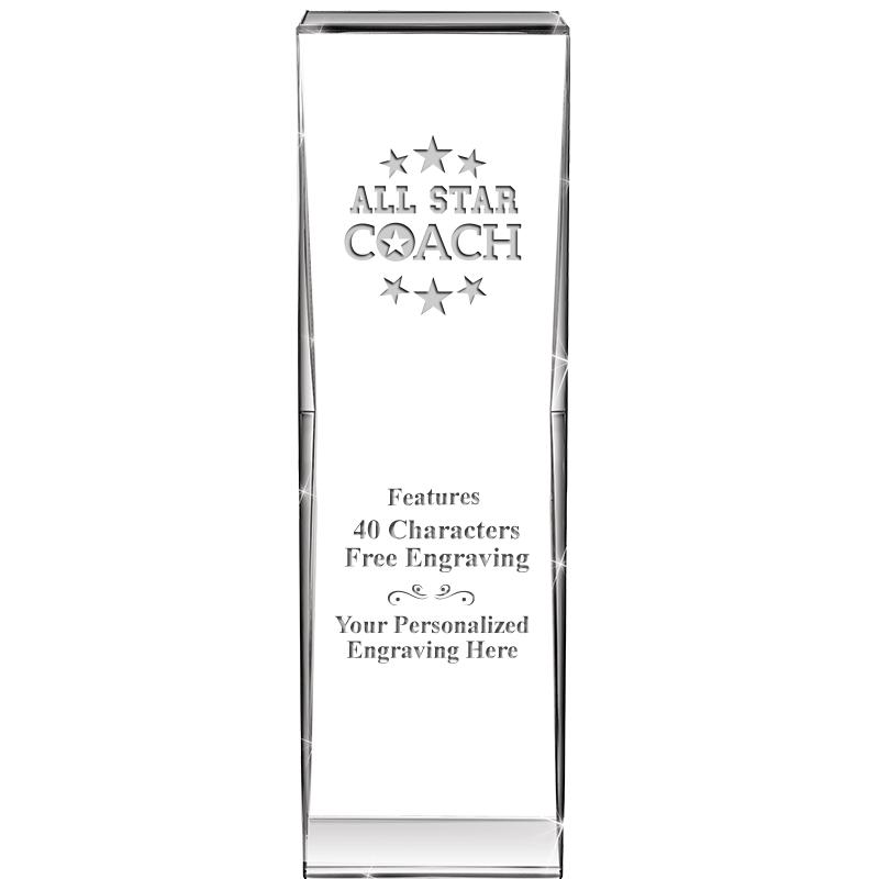 8" IMPACT CRYSTAL AWARD